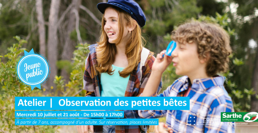 Observation des petites bêtesdu jardin, atelier à l'Abbaye Royale de L'Épau