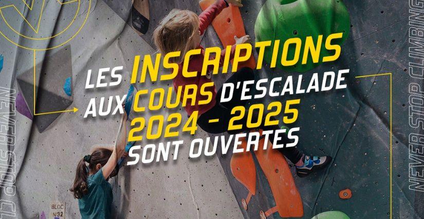 "Les inscriptions sont encore ouvertes !", cours d’escalade avec Vertical'Art au Mans