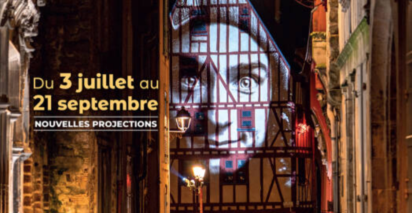 La nuit des chimères, spectacle lumineux à la Cité Plantagenêt, le Mans