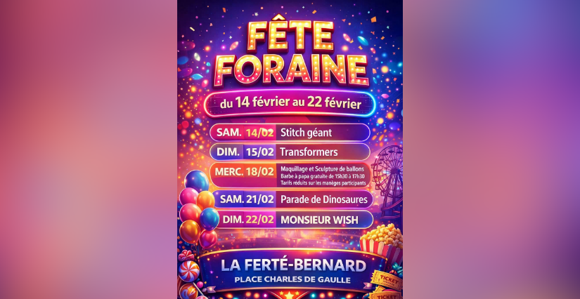 Fête foraine de la Ferté Bernard