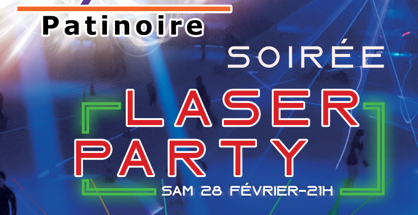 Soirée laser party sur glace à City Glace au Mans