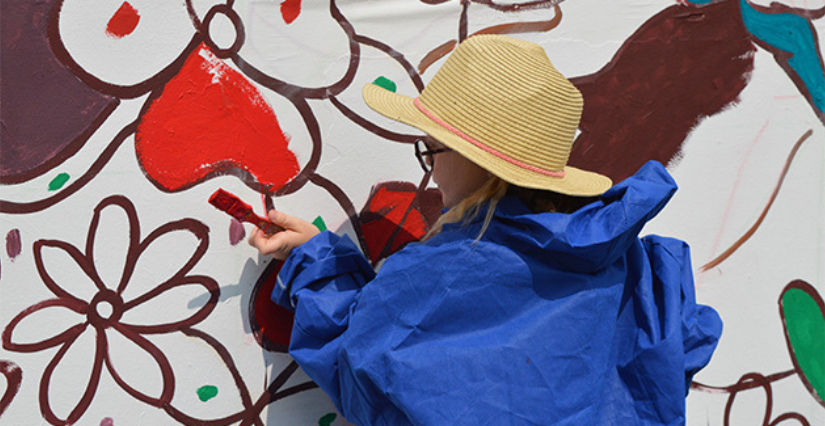 Atelier "Dans la peau d'un street artiste" sur l'Île Moulinsart