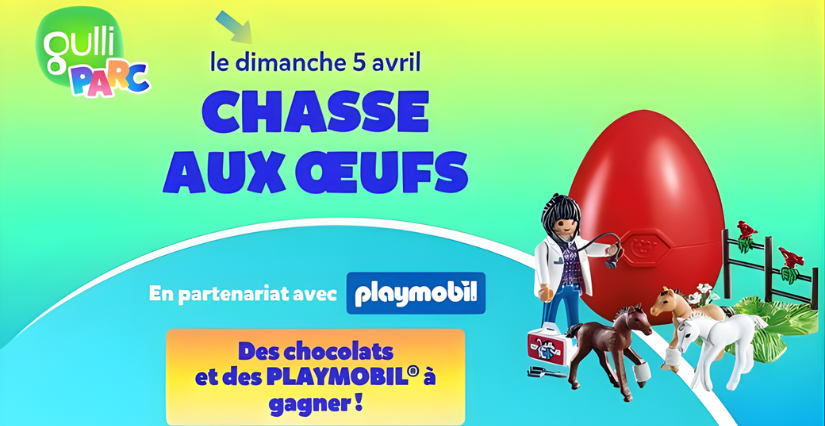 C’est la Chasse aux oeufs chez Gulli Parc du Mans ! 